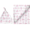 Sugar + Maple Personalized Large Blanket & Hat Set | Anchor Pink - cutbabycare.com | baby boutique & care hub* Sale