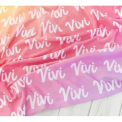 Sugar + Maple Plush Minky Fleece Personalized Blanket | Pink Ombre - cutbabycare.com | baby boutique & care hub* Flash Sale