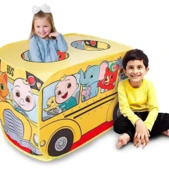 Sunny Days - Cocomelon Musical Yellow School Bus Pop Up Tent - cutbabycare.com | baby boutique & care hub* Fashion