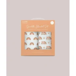 Swaddle Blanket Set - Be Kind Rainbows - cutbabycare.com | baby boutique & care hub* Best Sale