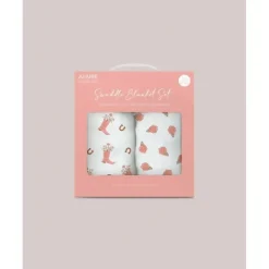 Swaddle Blanket Set - Bloomin' Boot - cutbabycare.com | baby boutique & care hub* Sale