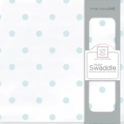 Swaddle Designs - Blue French Dots Muslin Swaddle Blanket - cutbabycare.com | baby boutique & care hub* Shop