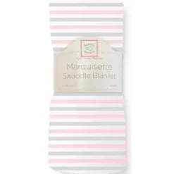 Swaddle Designs - Pastel Pink Stripes Marquisette Swaddle Blanket - cutbabycare.com | baby boutique & care hub* Discount