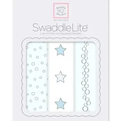 Swaddle Designs - 3Pk Bubble Dots, Stars, Champagne Marquisette Swaddles - cutbabycare.com | baby boutique & care hub* Online