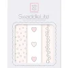 Swaddle Designs - 3Pk Bubble Dots, Hearts, Champagne Marquisette Swaddles - cutbabycare.com | baby boutique & care hub* Best