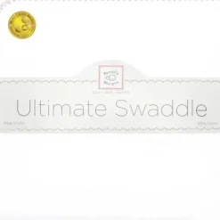 Swaddle Designs - Ultimate Swaddle Blanket, White With Pastel Pink Trim - cutbabycare.com | baby boutique & care hub* Shop