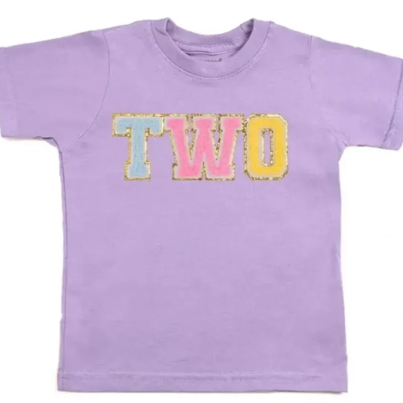 Sweet Wink - Kids Second Birthday Patch Short Sleeve T-Shirt - cutbabycare.com | baby boutique & care hub* Hot