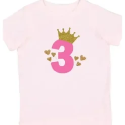 Sweet Wink - 3Rd Birthday Girl Princess Short Sleeve Shirt - cutbabycare.com | baby boutique & care hub* Flash Sale