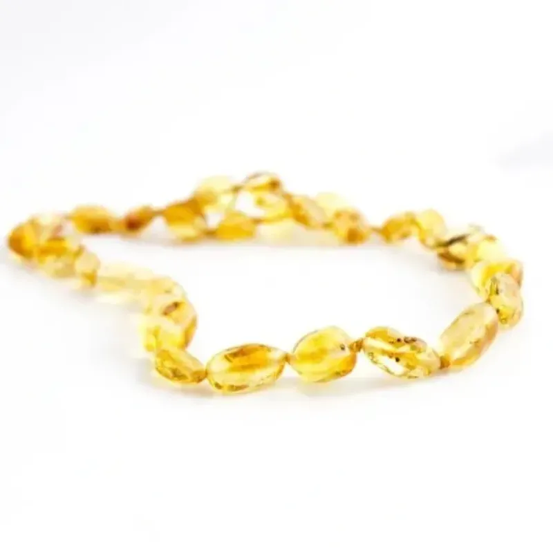 The Amber Monkey - Baltic Amber 8-9 Bracelet or Anklet, Lemon Bean - cutbabycare.com | baby boutique & care hub* Best
