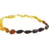 The Amber Monkey 12-13 Inch Necklace, Raw Rainbow Bean Pop - cutbabycare.com | baby boutique & care hub* Clearance