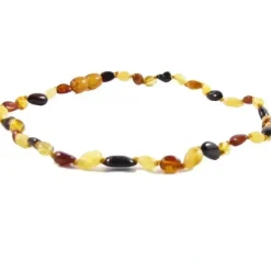 The Amber Monkey - Polished Baltic Amber 12-13 inch Necklace, Multi Bean POP - cutbabycare.com | baby boutique & care hub* New