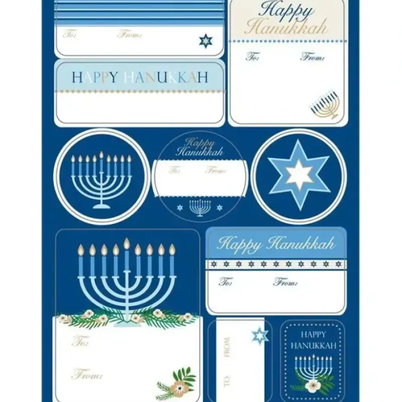 The Gift Wrap Company Hanukkah Label Sheets - cutbabycare.com | baby boutique & care hub* Outlet