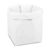 The Peanut Shell Stars Large Storage Bin, White, Large - cutbabycare.com | baby boutique & care hub* New