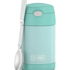 Thermos - 16 Oz. Stainless Steel Funtainer Food Jar W/ Folding Spoon, Mint - cutbabycare.com | baby boutique & care hub* Sale