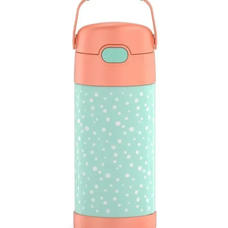 Thermos - 12Oz FUNtainer Water Bottle with Bail Handle Pastel Delight (Dots) - cutbabycare.com | baby boutique & care hub* Sale
