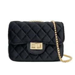 Tiny Treats - Classic Large Suede Handbag, Black - cutbabycare.com | baby boutique & care hub* Cheap