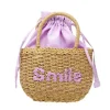 Tiny Treats - Girls Wicker Basket Message Handbag, Smile Purple - cutbabycare.com | baby boutique & care hub* Cheap