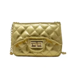 Tiny Treats - Metallic Classic Mini Purse, Gold - cutbabycare.com | baby boutique & care hub* Online