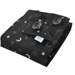 Tomme Tippee GroAnywhere Portable Travel Baby Blackout Blind, Star And Moon, Black - cutbabycare.com | baby boutique & care hub* Best