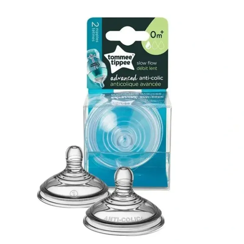 Tommee Tippee - Advanced Anti-Colic 2Pk Slow Flow Nipple - cutbabycare.com | baby boutique & care hub* New
