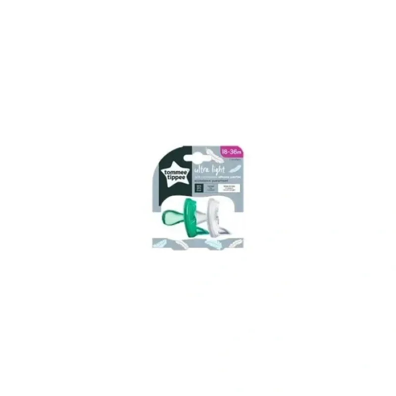 Tommee Tippee - Ultra Light Pacifier, 18/36M, Green/White - cutbabycare.com | baby boutique & care hub* Best Sale