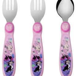 Tomy - 3Pk Disney Minnie Flatware - cutbabycare.com | baby boutique & care hub* Online