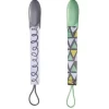 Tomy JJ Cole 2 pk Pacifier Clips, Green/Gray - cutbabycare.com | baby boutique & care hub* Flash Sale