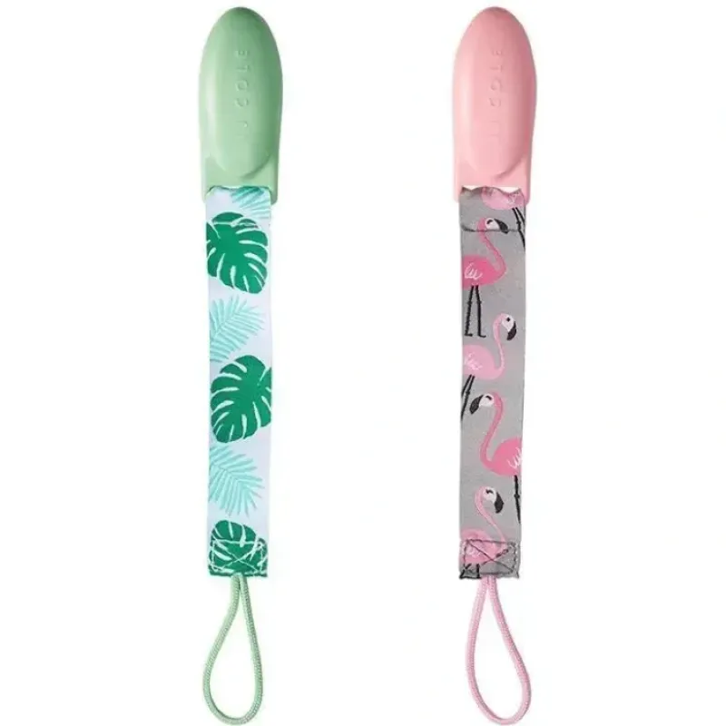 Tomy JJ Cole 2 pk Pacifier Clips, Flamingo/Tropical - cutbabycare.com | baby boutique & care hub* Online
