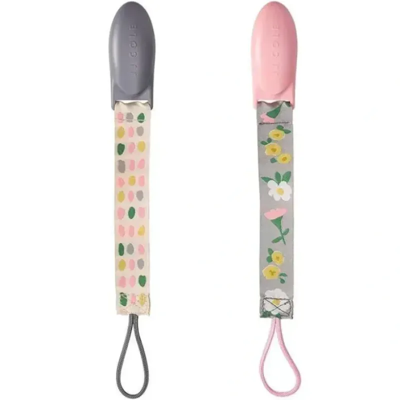Tomy JJ Cole 2 pk Pacifier Clips, Pink/Grey - cutbabycare.com | baby boutique & care hub* Best