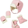Tomy JJ Cole Winter Hats For Kids, Mittens and Boots Set, Blush Pink - cutbabycare.com | baby boutique & care hub* Clearance