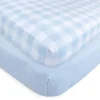 Touched by Nature - 2Pk Blue Baby Organic Cotton Crib Sheet - cutbabycare.com | baby boutique & care hub* Store