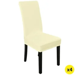 Traderight Group 4x Stretch Elastic Chair Covers Dining Room Wedding Banquet Washable Champagne - cutbabycare.com | baby boutique & care hub* Outlet