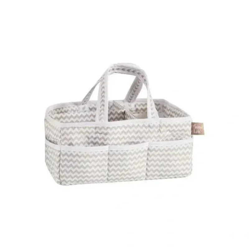Trend Lab - Dove Gray Chevron Storage Caddy - cutbabycare.com | baby boutique & care hub* New