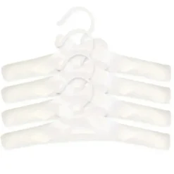 Trend Lab - Satin 4 Pack Hangers, White - cutbabycare.com | baby boutique & care hub* Shop