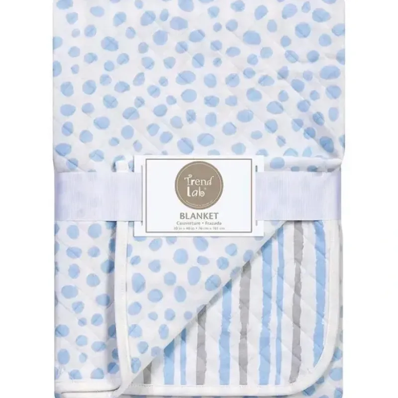 Trend Lab Cloud Knit Blanket, Blue/Gray - cutbabycare.com | baby boutique & care hub* Shop