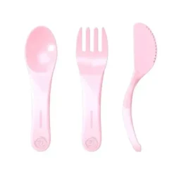 Twistshake - Learn Cutlery 6+ M, Pastel Pink - cutbabycare.com | baby boutique & care hub* Fashion