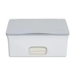 Ubbi - Flushable Wipes Dispenser, White/Grey - cutbabycare.com | baby boutique & care hub* Flash Sale