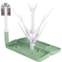 Ubbi - On-The-Go Drying Rack & Brush Set, Sage - cutbabycare.com | baby boutique & care hub* Hot