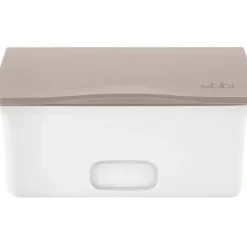 Ubbi - Wipes Dispenser with Weighted Plate and Secure Seal, Taupe - cutbabycare.com | baby boutique & care hub* Flash Sale