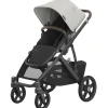 Uppababy - Vista V3 Stroller, Savannah (Pearl Gray Jacquard/Carbon Frame/Chestnut Leather) - cutbabycare.com | baby boutique & care hub* Shop