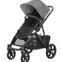 Uppababy - Vista V3 Stroller, Greyson (Charcoal Mélange/Carbon Frame/Saddle Leather) - cutbabycare.com | baby boutique & care hub* Best