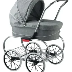 Valco - Classic Bassinet Doll Stroller Toy, Grey Melange - cutbabycare.com | baby boutique & care hub* New