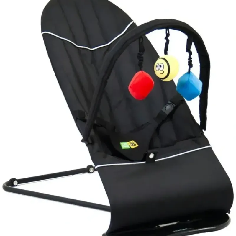 Vee Bee Baby Minder Cushioned Rocker/Bouncer for Infant Seat/Chair w/Toys Black - cutbabycare.com | baby boutique & care hub* Sale