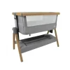 Venice Child - California Dreaming Bedside Crib Bassinet w/Travel Bag, Gray Wood - cutbabycare.com | baby boutique & care hub* Online