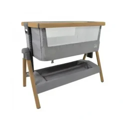 Venice Child - California Dreaming Bedside Crib Bassinet w/Travel Bag, Gray Wood - cutbabycare.com | baby boutique & care hub* Online