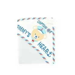 Vs Affiliates - Captain Of Mommy's Heart Hooded Towel - cutbabycare.com | baby boutique & care hub* Clearance