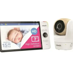 VTech BM7750HD 18cm HD Pan/Tilt Full Colour Baby Monitor Video & Audio Camera - cutbabycare.com | baby boutique & care hub* Online