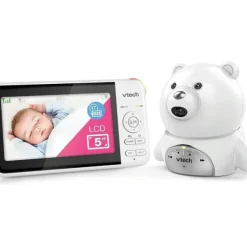 VTech Full Colour Baby/New Born Video & Audio Monitor Bear Camera White - cutbabycare.com | baby boutique & care hub* Discount