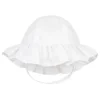 Wee Ones - Baby Girls' and Boys' Reversible Summer Ready Sun Hats, White Ruffle - cutbabycare.com | baby boutique & care hub* Best Sale