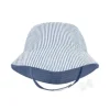Wee Ones - Boys Reversible Seersucker Sun Hat, Blue Stripes - cutbabycare.com | baby boutique & care hub* Best Sale